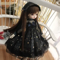 13 14 16 bjd clothes dress fashion bjd dress outfit vintage skirt for dolls accessorieshandmade doll clothes black dresses