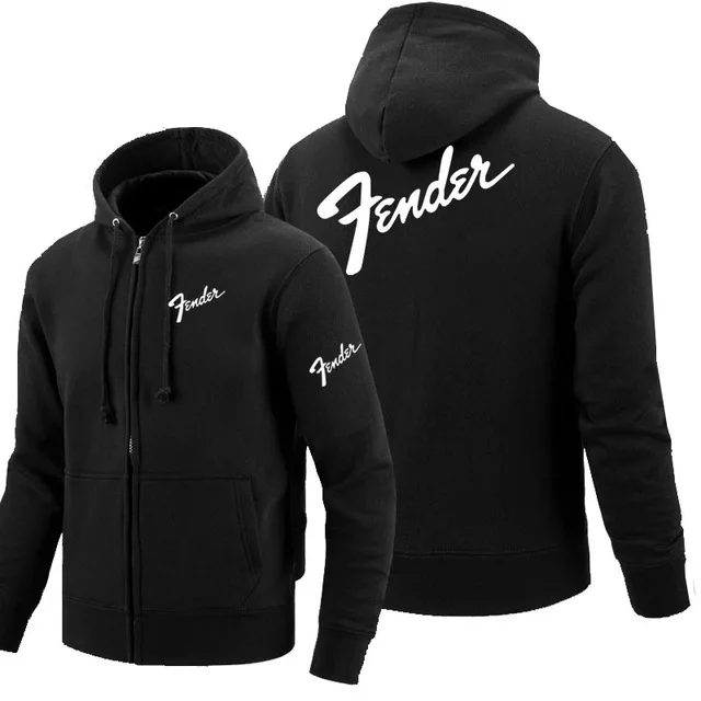 

Guitar logo zipper Sweatshirt Men Zipper Hoodies Autumn Hoodie Winter Long Fashion Casual Clothes m