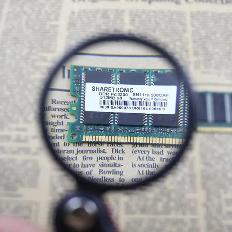 Карманная увеличительная мини лупа 8x50 мм с кожаными сумками из ПВХ складная