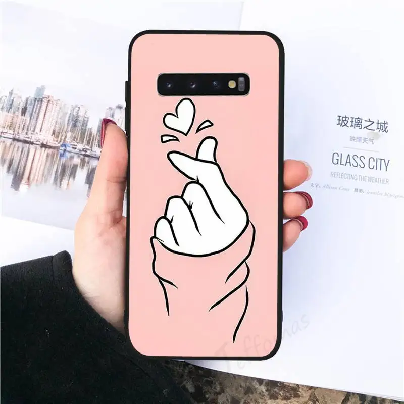 

Lovebay Silicone Love Heart Phone Case For Samsung galaxy S 7 8 9 10 20 edge A 6 10 20 30 50 51 70 note 10 plus
