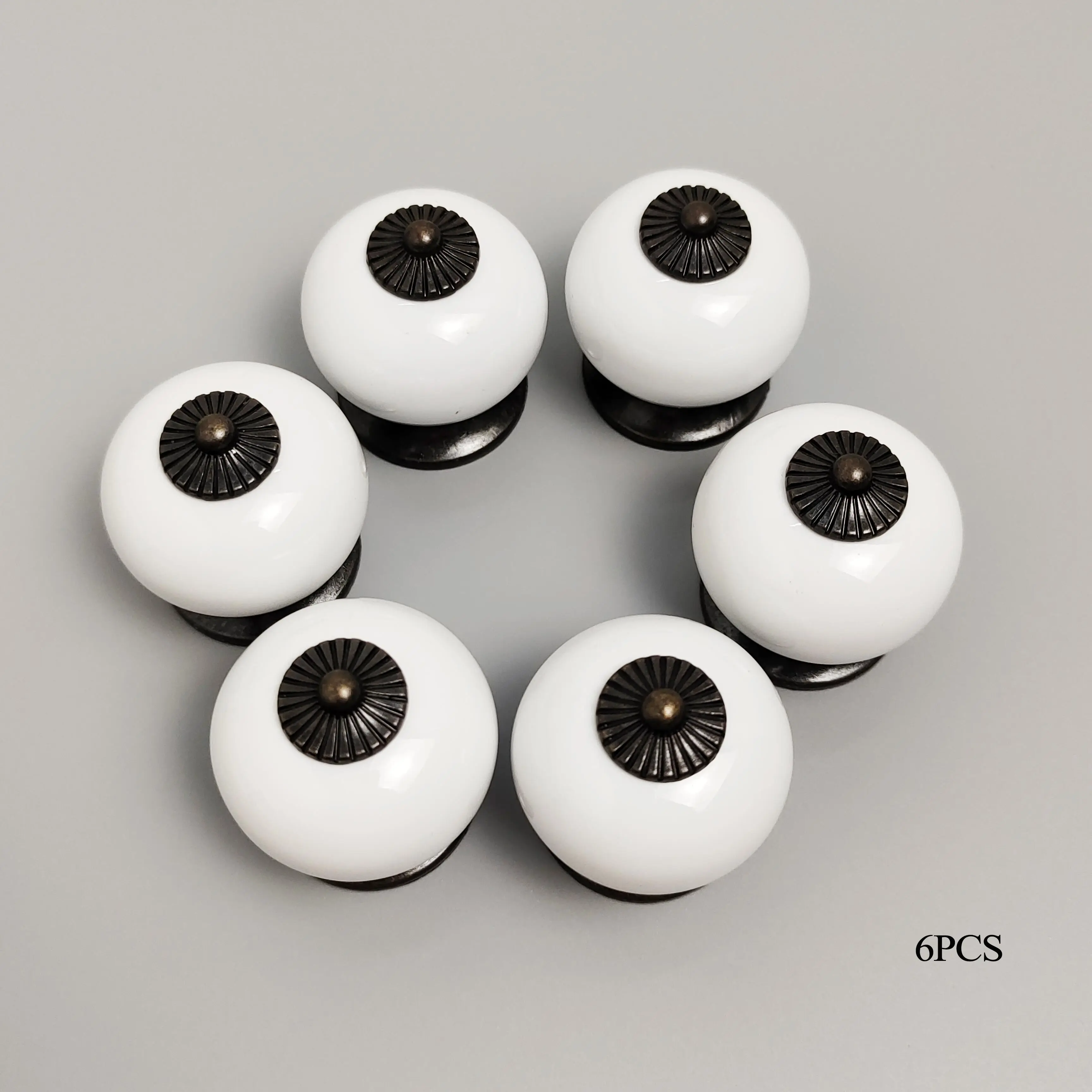 34568pcs white rose ceramic knobs cabinet drawer handles wardrobe kitchen cupboard pull furniture handles hardware free global shipping