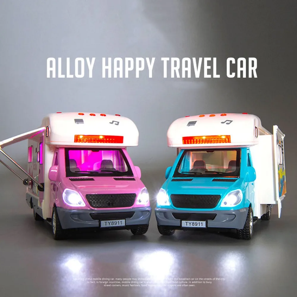 1:32 двигатель караван туристический автомобиль кемпер дома рекреационный RV