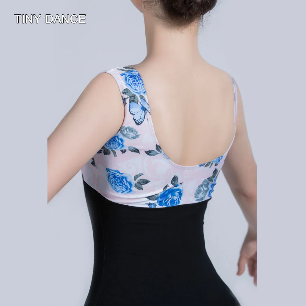 Купальник для взрослых и девочек с цветочным принтом занятий балетом танцами