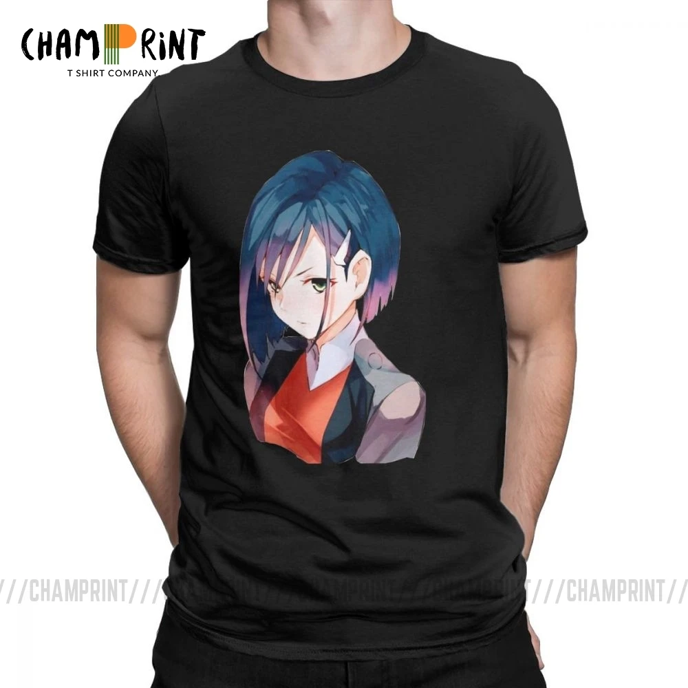 Darling In The Franxx Zero Two крутая футболка с рисунком из фильма Мужская коротким рукавом