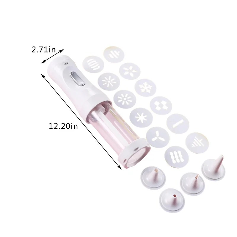 

Cookie Press Kit - Cookie Press Making Gun Biscuits Cake Mold Cookie Press Maker Machine Dessert Cookie Tools