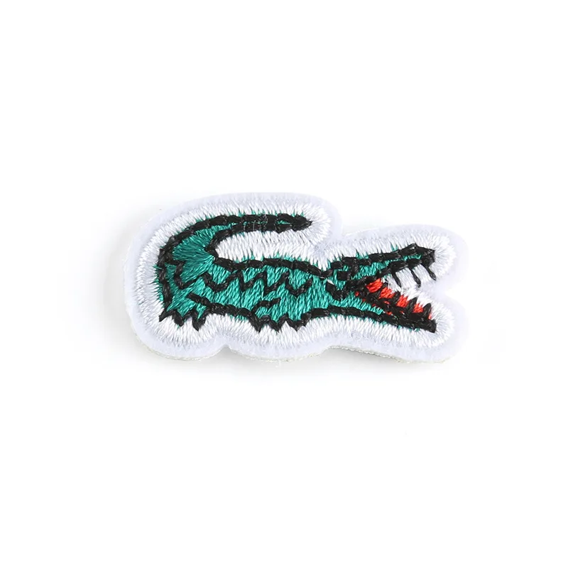

50pcs/lot Embroidery Patch Crocodile Clothing Decoration Shirt Backpack Sewing Accessories Diy Iron Heat Transfer Applique