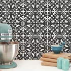 Марокканская темно-серая виниловая напольная плитка, наклейка, наклейка для панели, отделка и фотография, виниловая напольная плитка, наклейки для пола, плитки из цемента