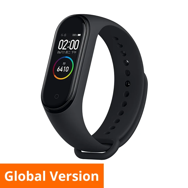 Mi 4 GB Version Xiaomi mi band 3 mi Band 4 новейший музыкальный умный Браслет пульсометр фитнес 135 мАч 3 Цвета экран Bluetooth 5,0 - Цвет: Mi 4 GB Version