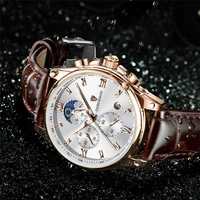 2021 new lige men watches fashion casual leather sport wrist watch men top brand luxury waterproof chronograph male date clock