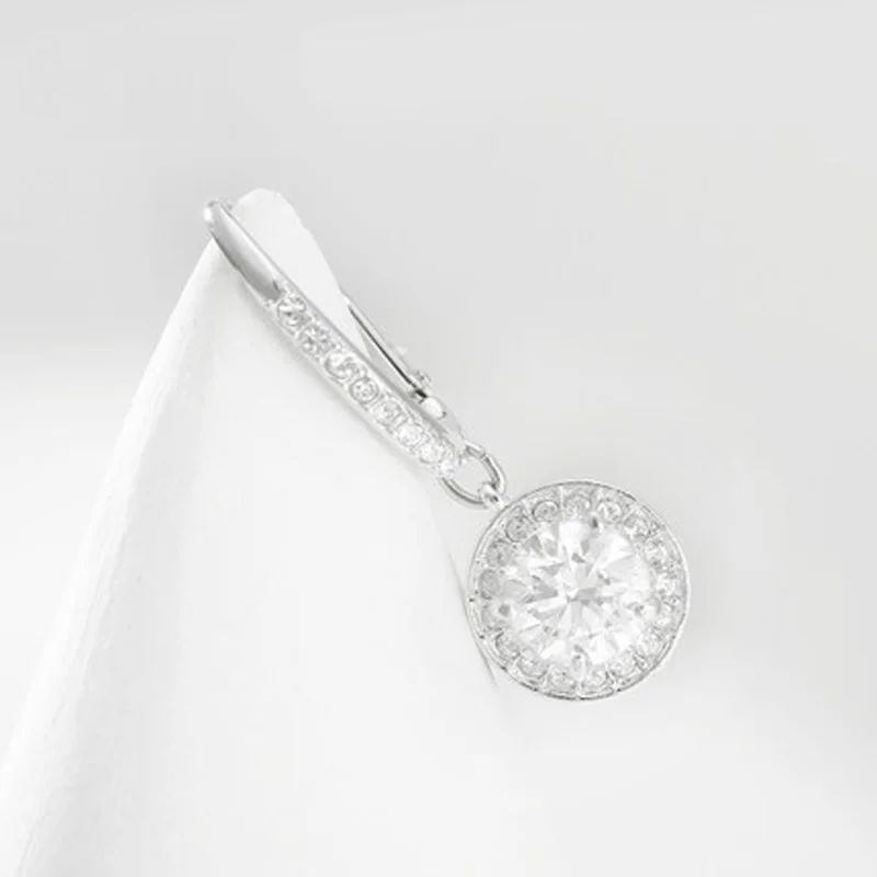 PANDOO модные шарма стерлингового серебра оригинальный 1:1 копия элегантные серьги