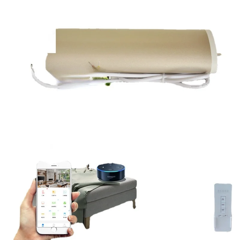 

smart home motorized electric curved curtain track in controlling system
