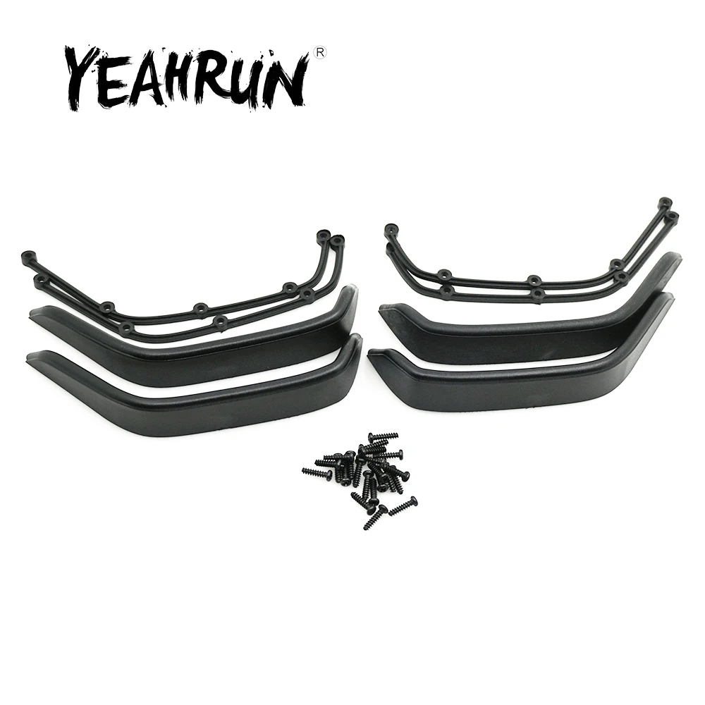 

YEAHRUN 1 Set Plastic Fender Flares with Screws for Axial SCX10 1/10 RC Crawler Car Shell Body Parts Accessories