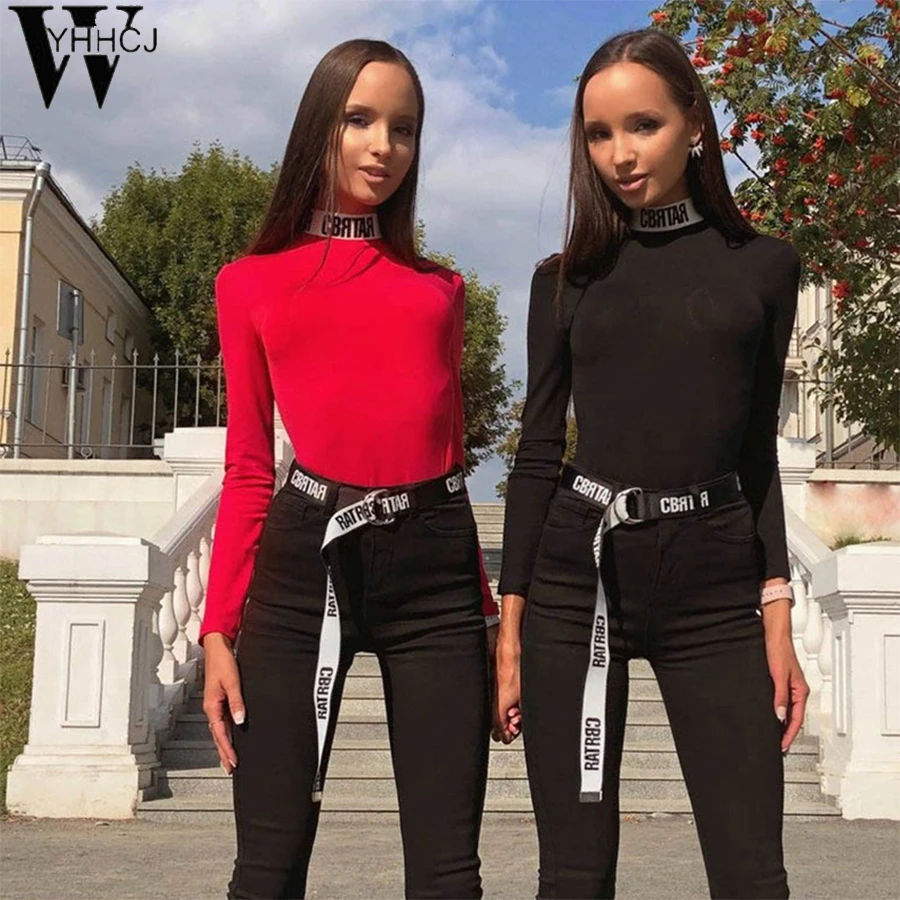 Женское боди с длинным рукавом и принтом на осень/зиму | Женская одежда