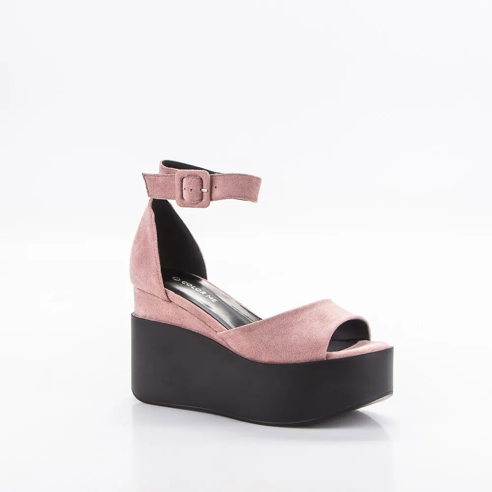 Босоножки женские 102-810 PINK Color Me иск.велюр | Обувь