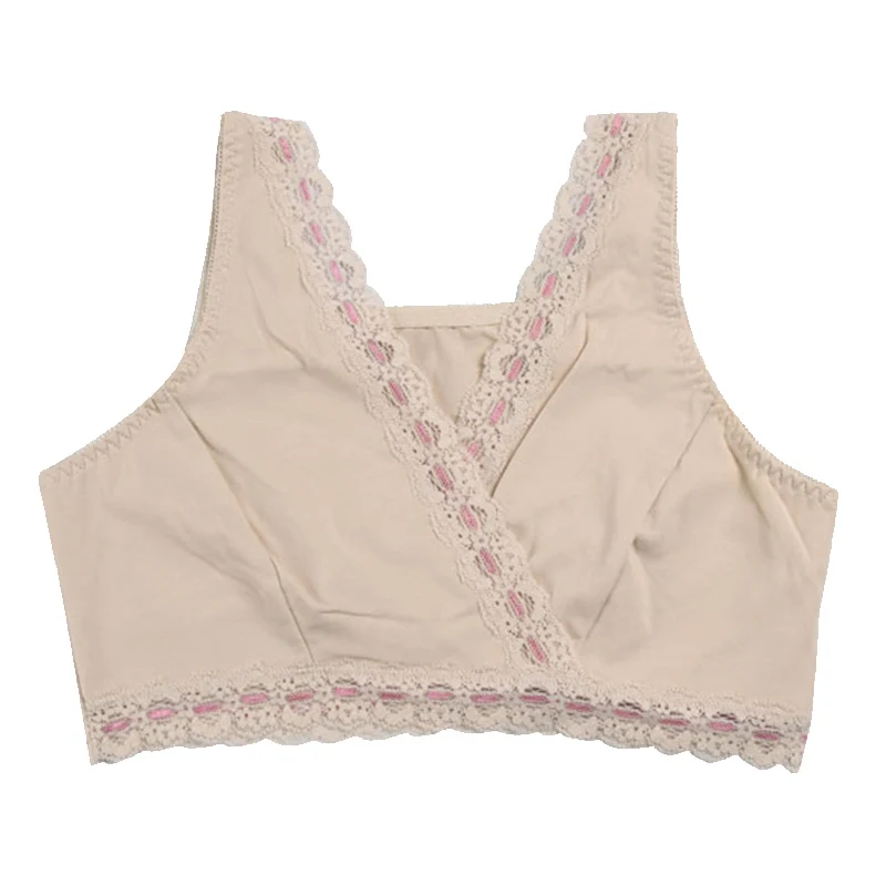 Женский бюстгальтер для кормления хлопковый лифчик без косточек большие