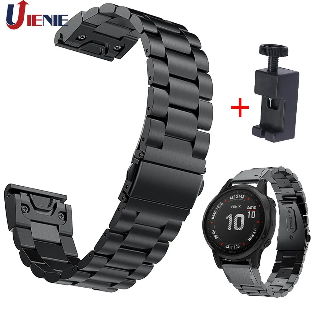 Нержавеющая сталь ремешок для смарт часов Garmin Fenix 6s 5S 5splus Смарт часы браслет Quick