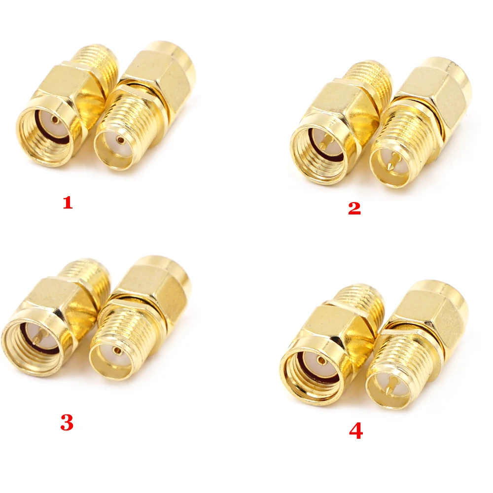 Коннектор 2 шт. коаксиальный адаптер RF RP-SMA штекер-гнездо RP SMA Гнездовой разъем |