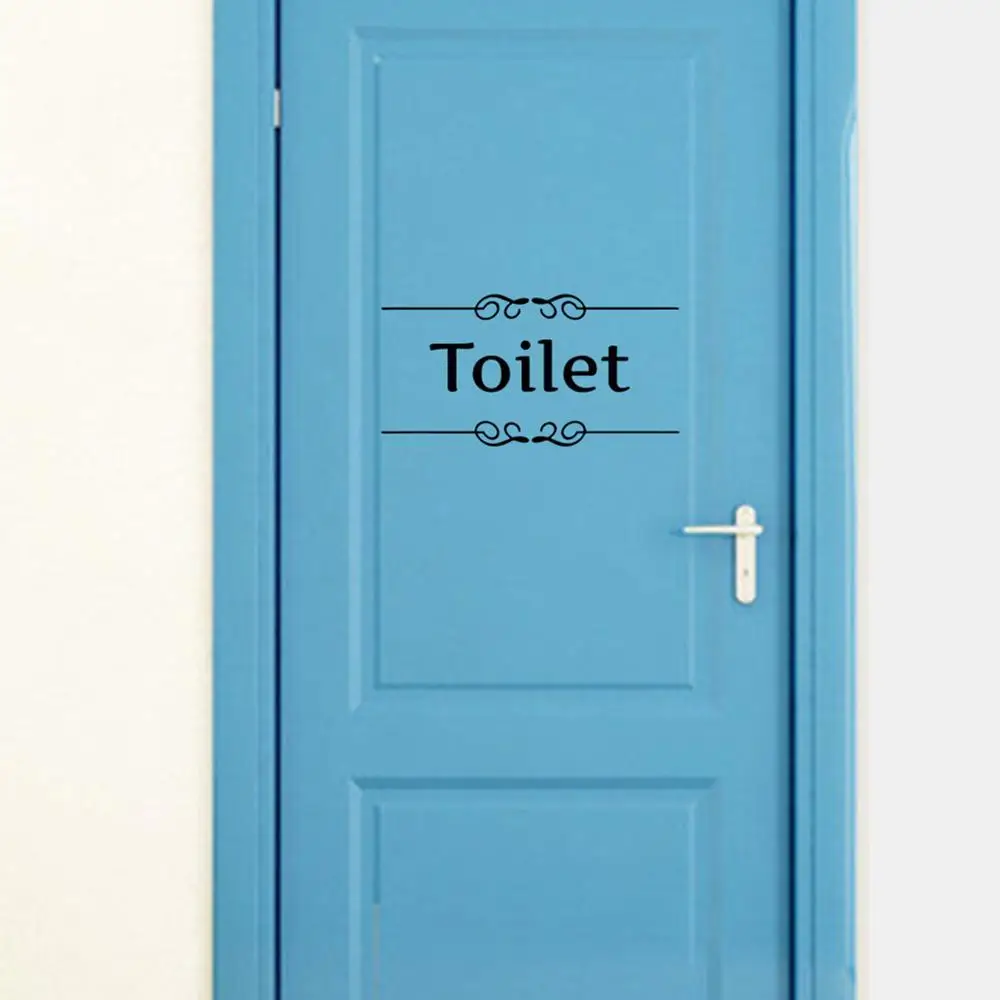 2 шт./компл. Туалет * 1 + ванная Знак наклейки на дверь креативные настенные с