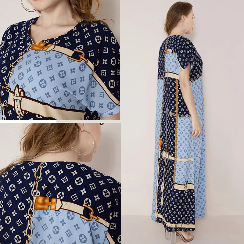 

Donsignet Muslim Fashion Women Dress Middle East Dubai Ladies Robe Arab Dress Muslim Dress Short Sleeves Abaya Turkey Long Dress