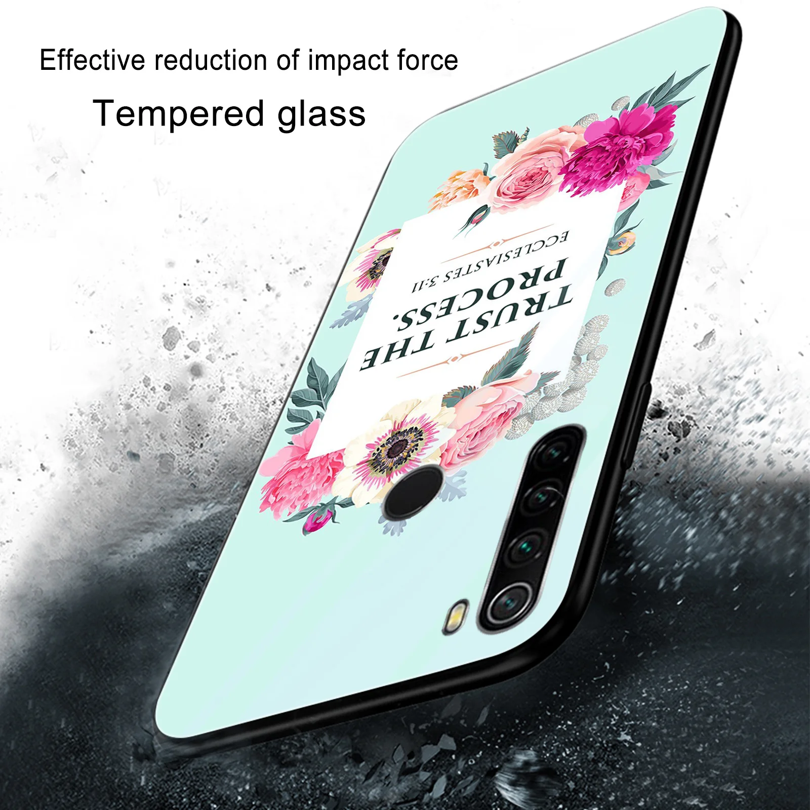

Bible Flower Phone Case for Xiaomi Redmi Note 9 8 7 8A 7A 8T 6 Pro Mi Note 10 9 9T 10T 8 Pro SE F1 Poco X3 Glass Cases Cover