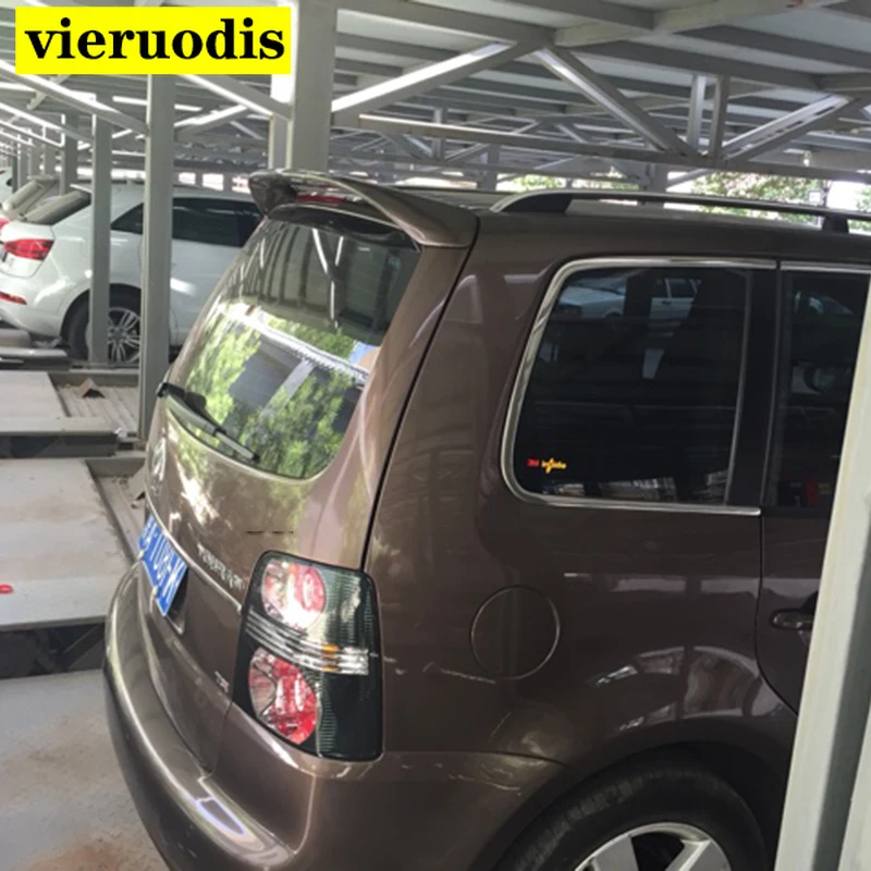 

rear window roof big wings spoiler for Volkswagen touran high quality ABS primer paint for VW touran spoiler 2004 to 2016