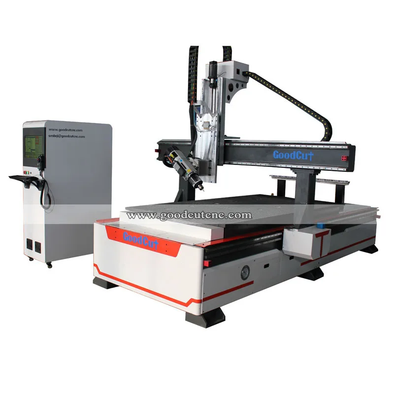 

Linear atc wood cnc router type3 software pvc plate engraver with 180 degree rotated spindle