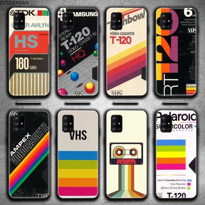 

vintage Cassette Tape Vhs poster Phone Case For Samsung Galaxy A21S A01 A11 A31 A81 A10 A20E A30 A40 A50 A70 A80 A71 A51