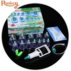 12 чашек, медицинские вакуумные банки, терапевтическое устройство всасывание, массажер для тела