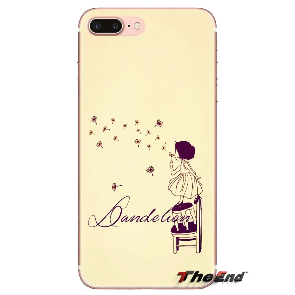Phone Covers For Huawei G7 G8 P7 P8 P9 Lite Honor 4C 5X 5C 6X Mate 7 8 9 Y3 Y5 Y6 II 2 Pro 2017 Flower Dandelion Butterflies Art |