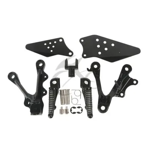 

Motorcycle Accessories Front Rider Footrest Foot Pegs Bracket Set For Kawasaki Ninja ZX6R 2009-2014