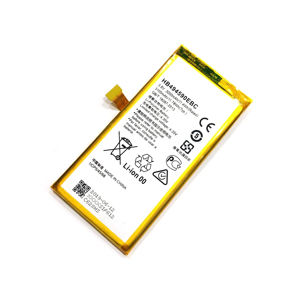 

Replacement Phone Battery HB494590EBC For Huawei Honor 7 Glory PLK-TL01H ATH-AL00 PLK-AL10 3000mAh