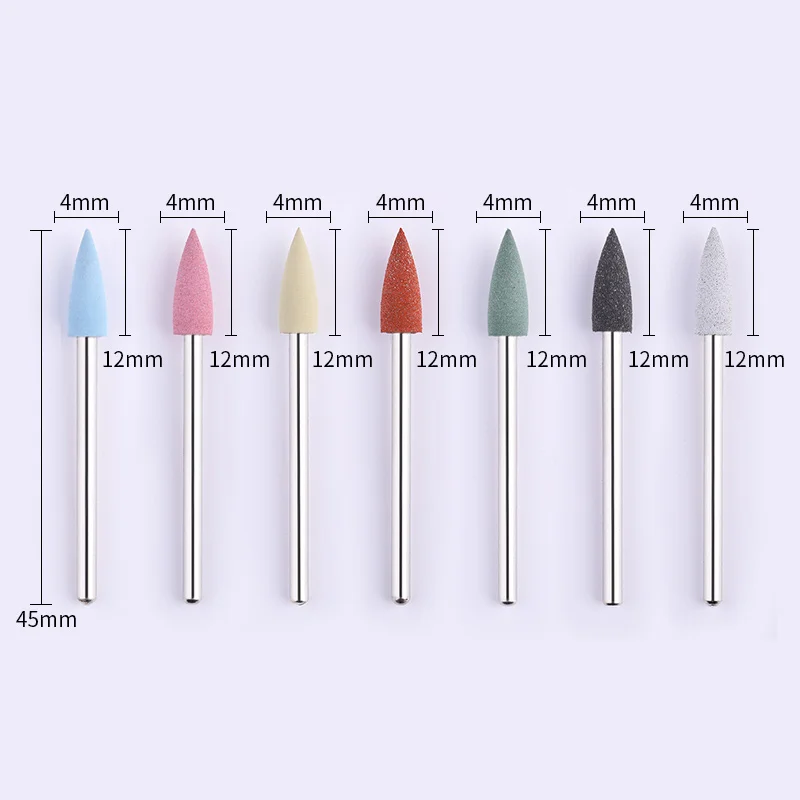 Фрезы для маникюра фрезы разноцветные силиконовые электрические пилки ногтей