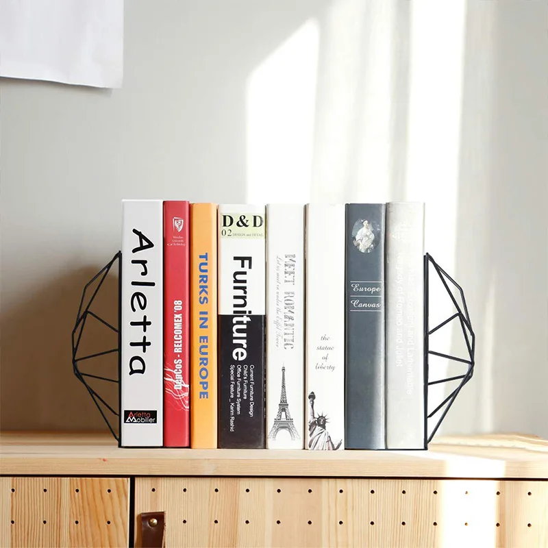Черные книжные концы декоративные металлические книг для полок уникальный