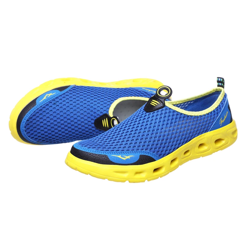 Summer Outdoor Shoes 2019 Men Women Lightweight Breathable Mesh Creek Beach Quick Dry Wading Upstream Fishing Net Water Shoe