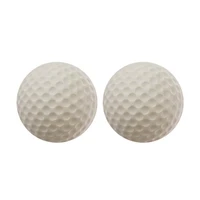 2pcs portable solid golf balls elastic high visibility eco friendly safety golf practice balls children toys for golf practice%c2%a0