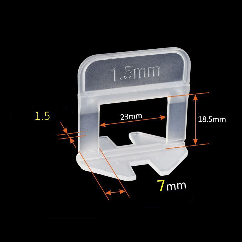 Зажим для выравнивания плитки 1 5 мм модель 100 (плоские зажимы) толщиной от 3 до 12