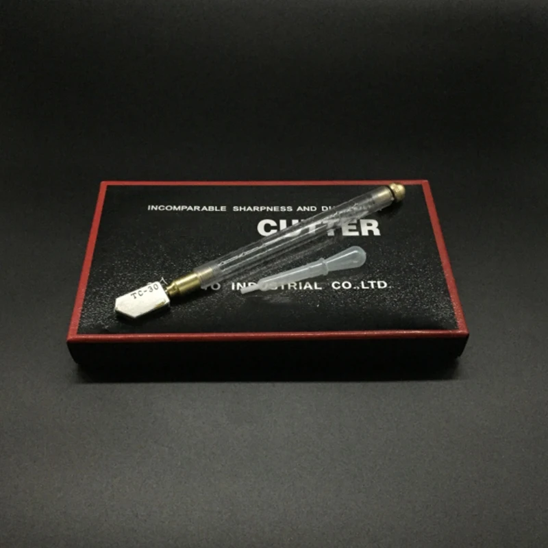 

Retail 1PCS Upgrade Diamond Glass Cutter 2-19mm 175mm Carbonization Tungsten Alloy Glasses Cutters for Hand Tool Glass Cutting