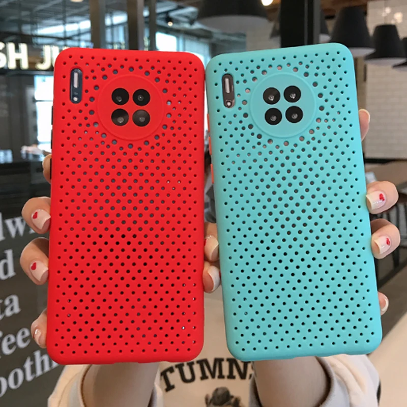 Перфорированный сетчатый чехол для Huawei Honor Play 9A Enjoy 10e P 40 Mate V 30 S lite Pro nova 6SE мягкий
