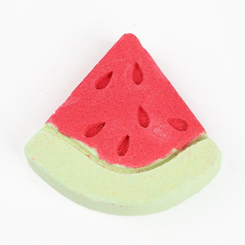 

Watermelon Bubble Bath Bomb Natural Fizzy for Women Moisturizes Dry Sensitive Skin. Releases Color, Scent, and Bubbles