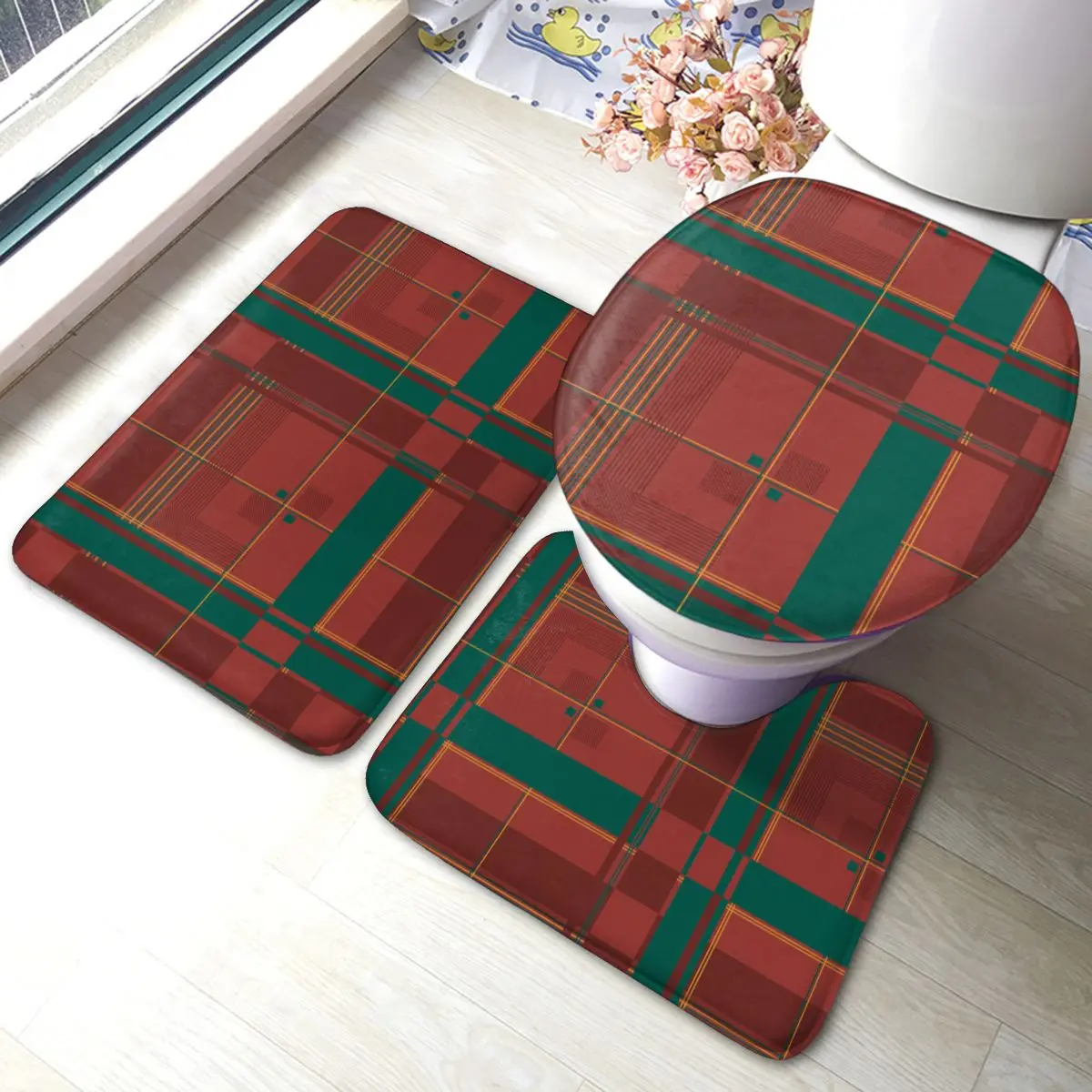 

3 шт., абсорбирующие коврики для ванной, из полиэстера