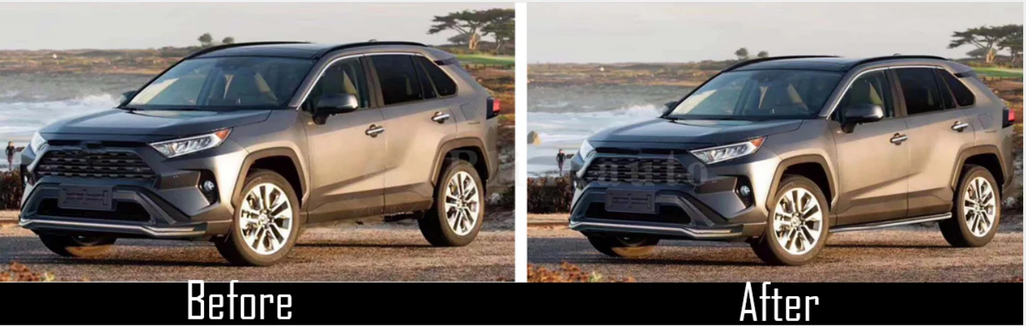 Подходит для T. oyota все новые RAV4 2 шт. Левая Правая Беговая доска боковые шаги nerf бар Автомобильная педаль боковые лестницы боковой бар