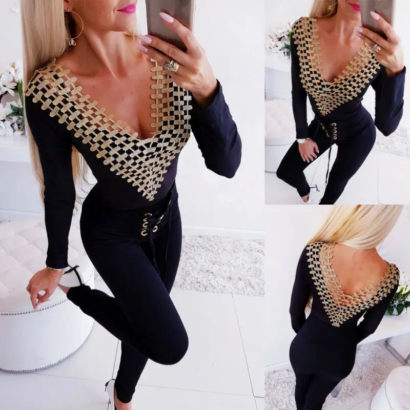 

Новинка, Женская Клубная одежда Goocheer, облегающие боди для вечевечерние, комбинезон, Короткие топы с вырезами