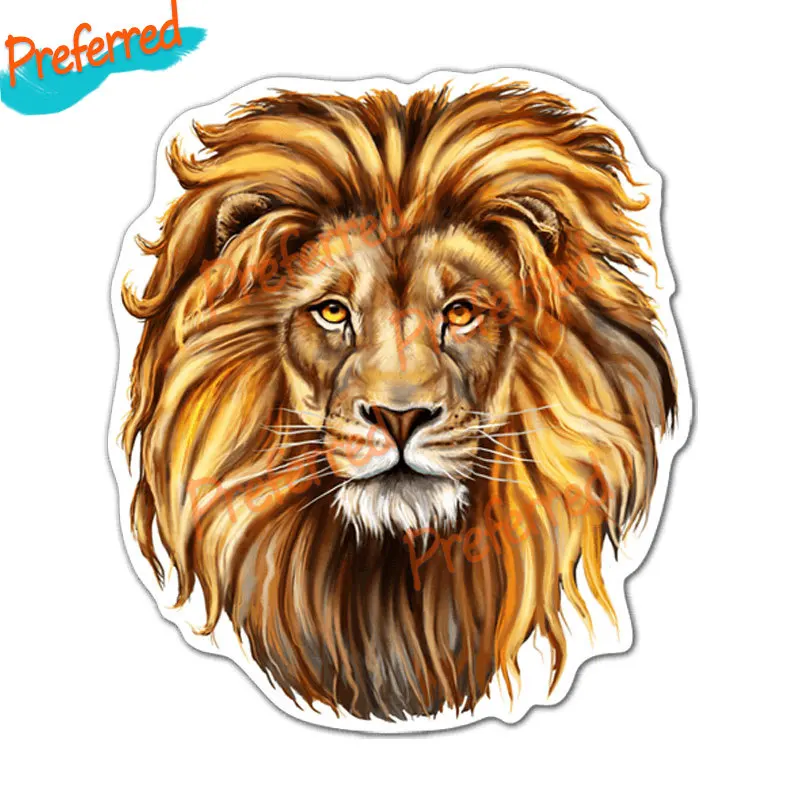 

High Quality Head of A Lion Decal Motocross Racing Laptop Helmet Trunk Wall Vinyl Car Sticker Die Cutting Waterproof PVC