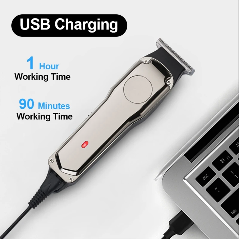 

Adults Professional USB Mini Electric Hair Clipper Portable Barber Trimmer Rechargeable Cordless Electric Hair Cutter