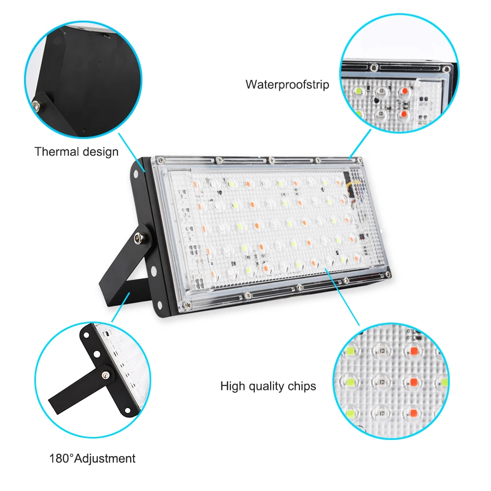 Светодиодный прожектор RGB 100 Вт 220 В переменного тока IP65 | Освещение