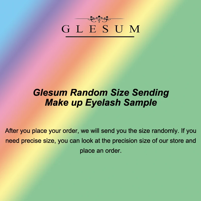 Glesum Продвижение Новые длинные 3D ресницы Экстра длина Ресницы волновой лента накладных ресниц толстые накладные ресницы образец