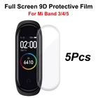 Защитная пленка 9D для Xiaomi mi band 6 5, мягкая пленка для Mi band5 Smart Watch band 3 4 5 6, мягкая защитная пленка для экрана Mi band 3 4