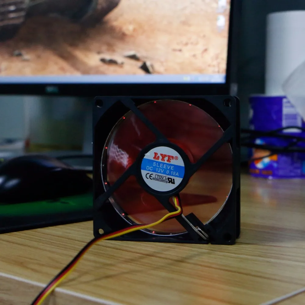 Новинка размеры от 90 мм светодиодный светильник 3pin настольных ПК компьютер чехол