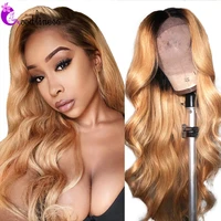 ombre body wave lace front human hair wigs 13x4 honey blonde body wave frontal wigs 4x4 lace closure wig brazilian hair remy180