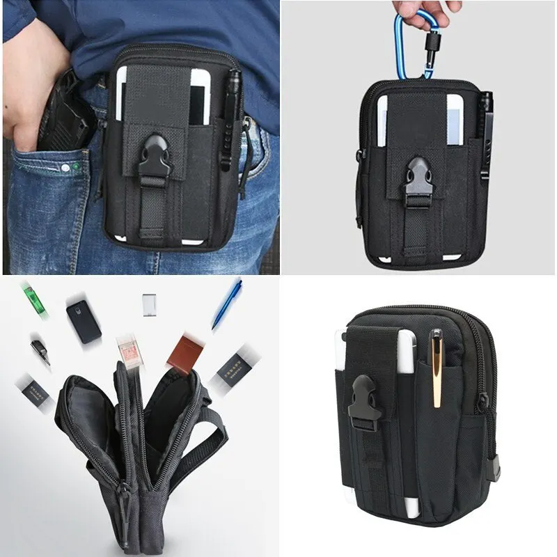 1 шт. практичная многофункциональная легкая маленькая тактическая поясная сумка